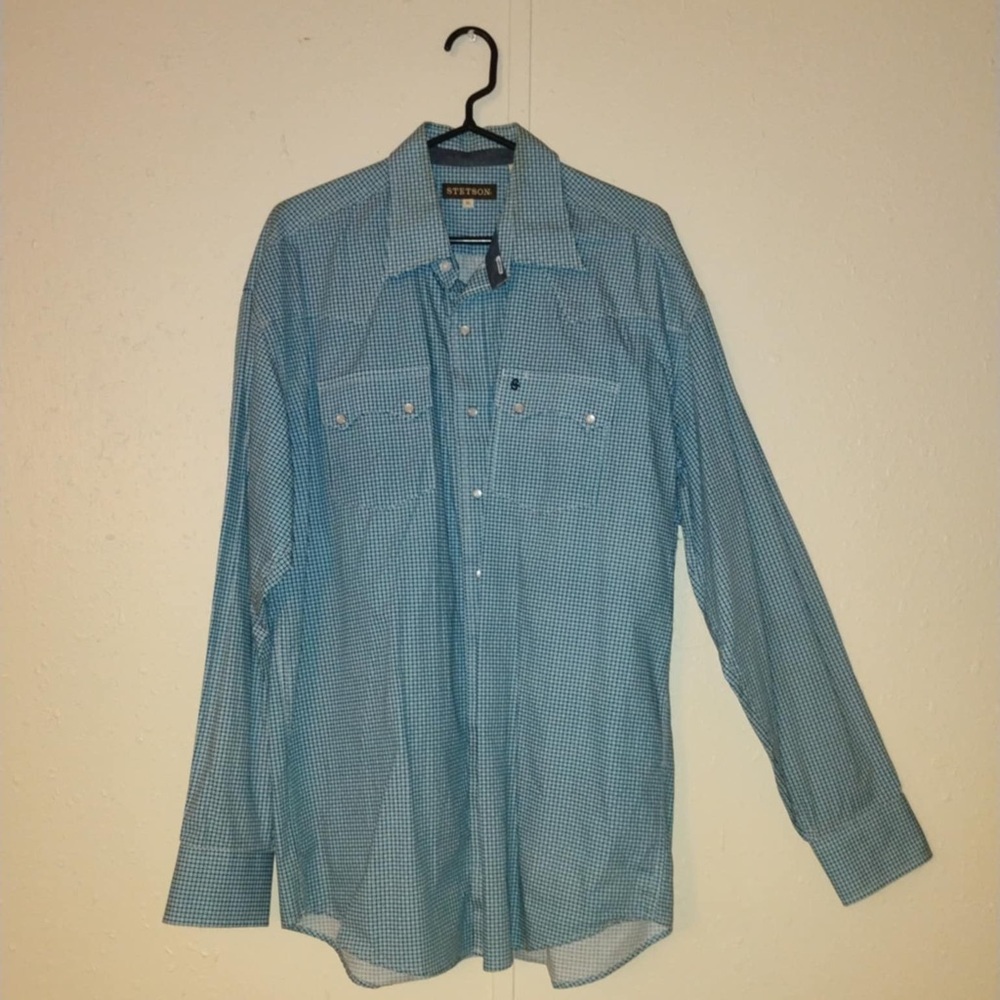 Wrangler Men's Blue Checkered Shirt